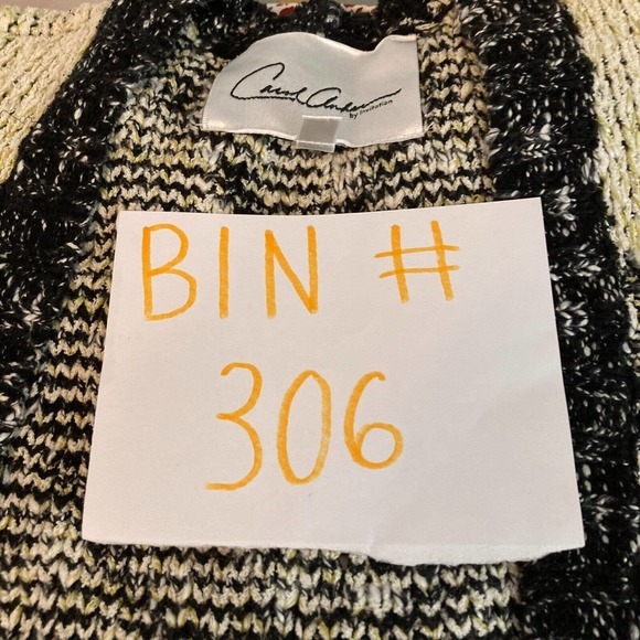 CAbi Carol Anderson Cardigan Womens Sz S Beige Black Short Sleeve‎ Provence - Picture 10 of 10